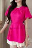 Quần kem xếp ly