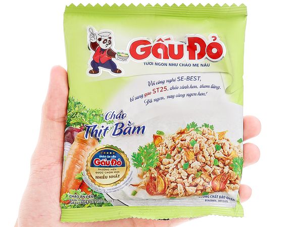 Cháo Thịt Bằm Gấu Đỏ