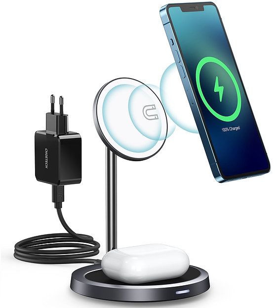 Đế sạc MagSafe CHOETECH 3 in 1 Magnetic Wireless Charger - T585-F