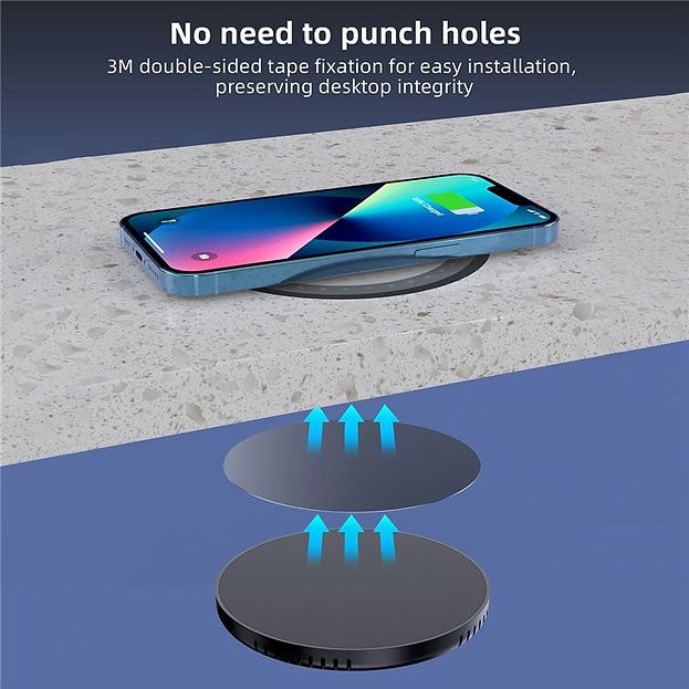 Đế sạc không dây CHOETECH Invisible Desktop Wireless Charging Dock 10W - T590-F