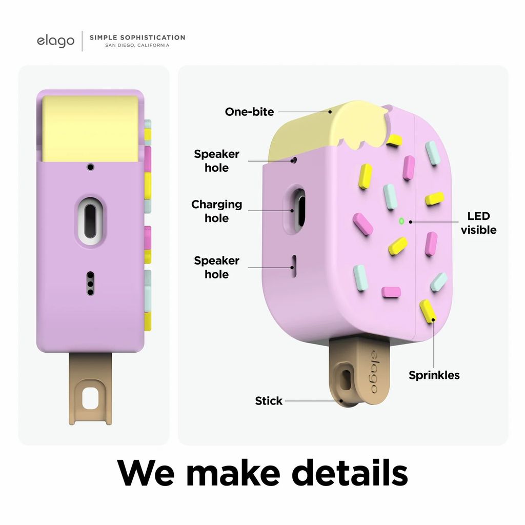 Vỏ bảo vệ elago Ice Cream cho AirPods Pro