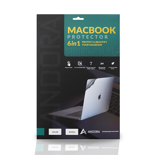 Bộ dán bảo vệ ANDORA Full 6 in 1 cho MacBook (Hỗ trợ dán miễn phí trực tiếp tại shop)