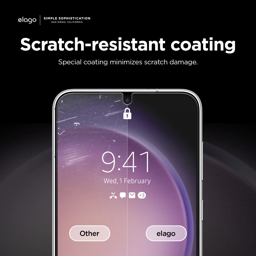 Kính cường lực elago Tempered Glass+ Screen Protector cho Samsung Galaxy (Hỗ trợ dán miễn phí trực tiếp tại shop)