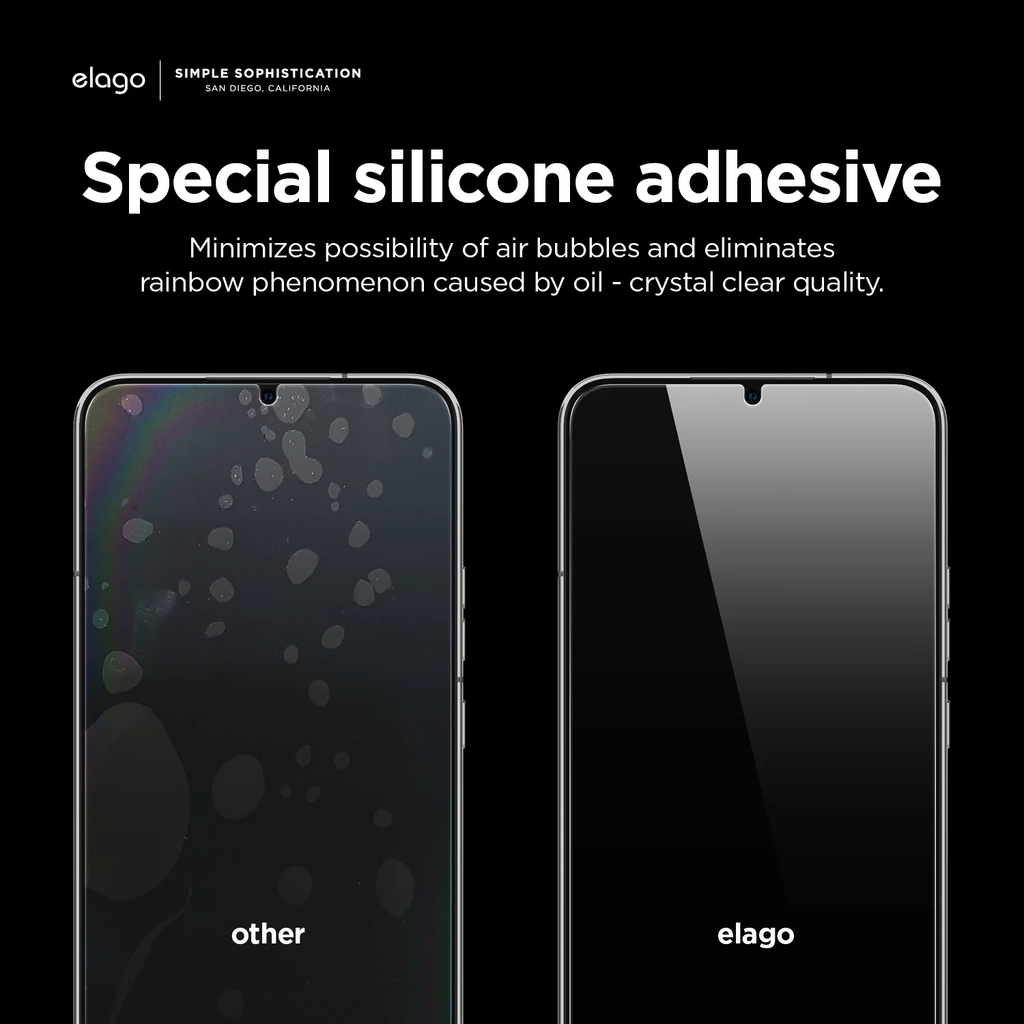 Kính cường lực elago Tempered Glass+ Screen Protector cho Samsung Galaxy (Hỗ trợ dán miễn phí trực tiếp tại shop)