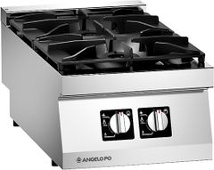 BẾP ÂU 2 HỌNG DÙNG GAS ANGELO PO - 0S0FA0