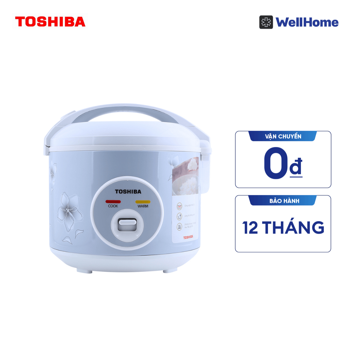 Nồi cơm điện Toshiba RC-10JFM(H)VN - 1L