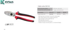 Kìm cắt cáp D22 2K
1000V VDE GS Intercable 1602200