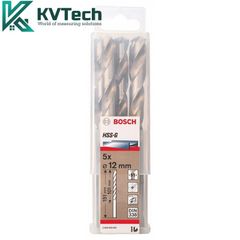 Bộ mũi khoan Inox Bosch HSS-Co 12mm (5 mũi) 2608595081