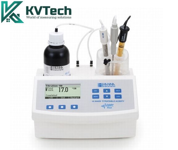 Máy chuẩn độ Acid mini và đo pH trong công nghiệp sữa HANNA HI84429