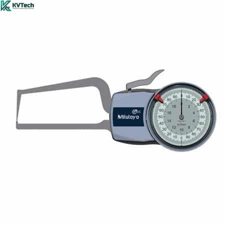 Compa đo ngoài đồng hồ Mitutoyo 209-406 (0-20mm/ 0.01mm)