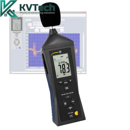 Máy đo độ ồn có thiết bị hiệu chuẩn PCE 322-SC43 (30-130 dB)
