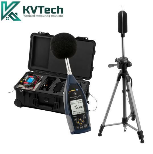 Máy đo giám sát độ ồn PCE 428-KIT-N (25-136 db (A); thiết bị hiệu chỉnh)