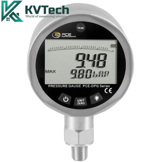 Đồng hồ đo áp suất kỹ thuật số PCE DPG 10 (0~10 bar, 0.25% FSO)