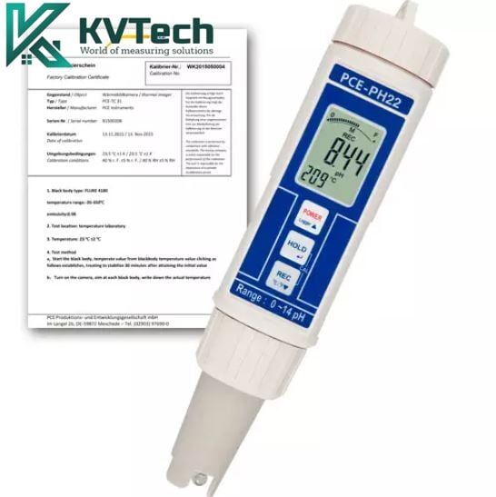 Thiết bị đo độ pH và nhiệt độ PCE PH 22-ICA (0.0~14.0 pH, -5 ... 80°C)