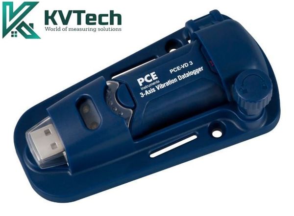 Máy đo độ rung PCE VD 3-ICA (± 16 g; chứng chỉ ISO)