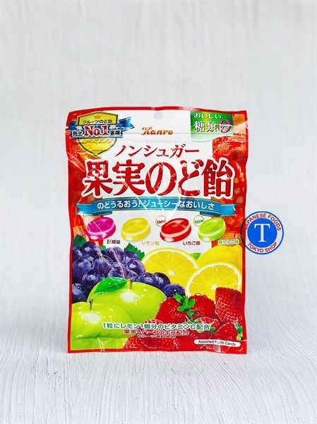 Kẹo Trái Cây Không Đường Kanro Nodo Non Sugar Ame 90g