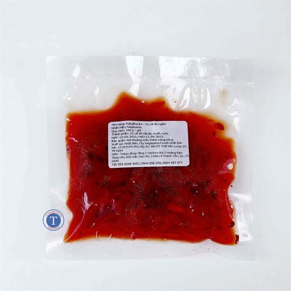 Củ Cải Đỏ Fukujinzuke Naga 100G