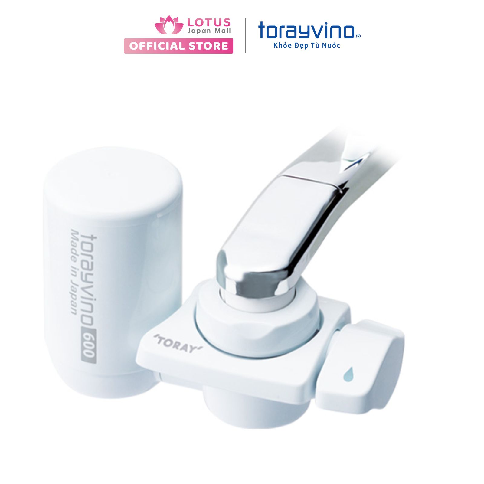 Thiết bị lọc nước tại vòi Torayvino MK303-600B-EG uống trực tiếp