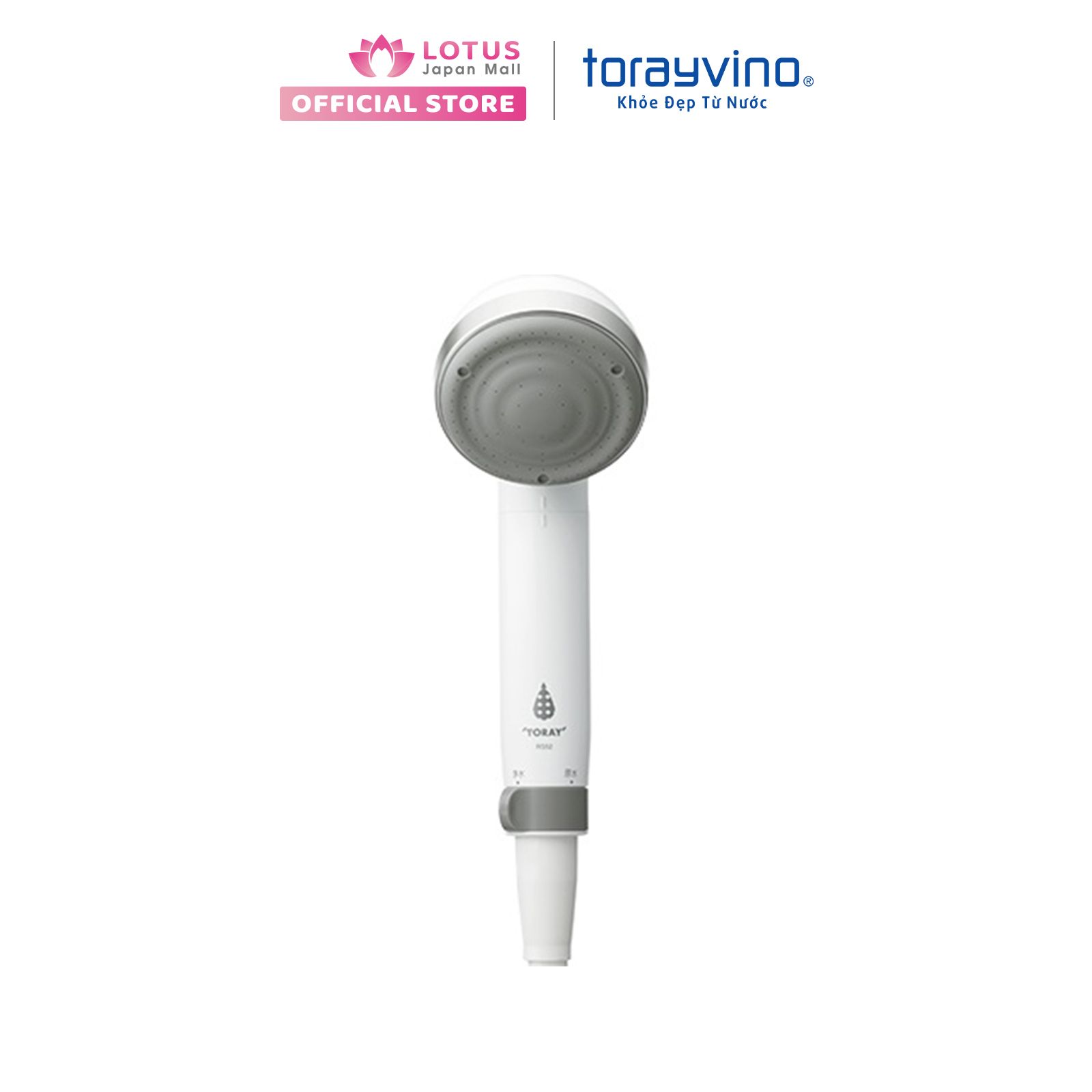 Vòi sen tắm Torayvino RS52 khử Clo màu xám