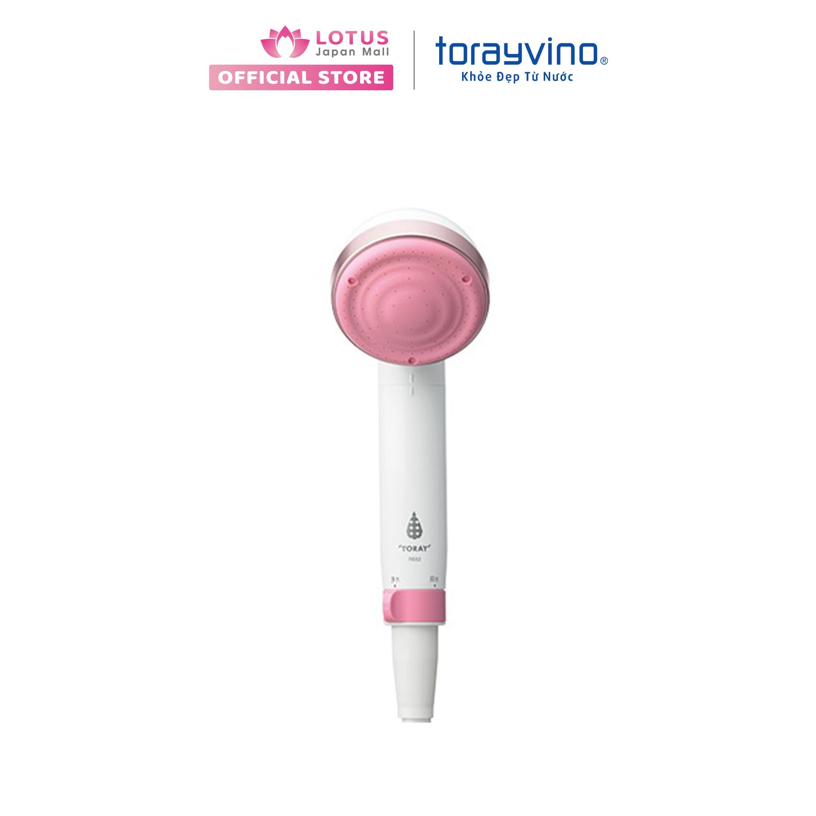 Vòi sen tắm Torayvino RS52 khử Clo màu hồng