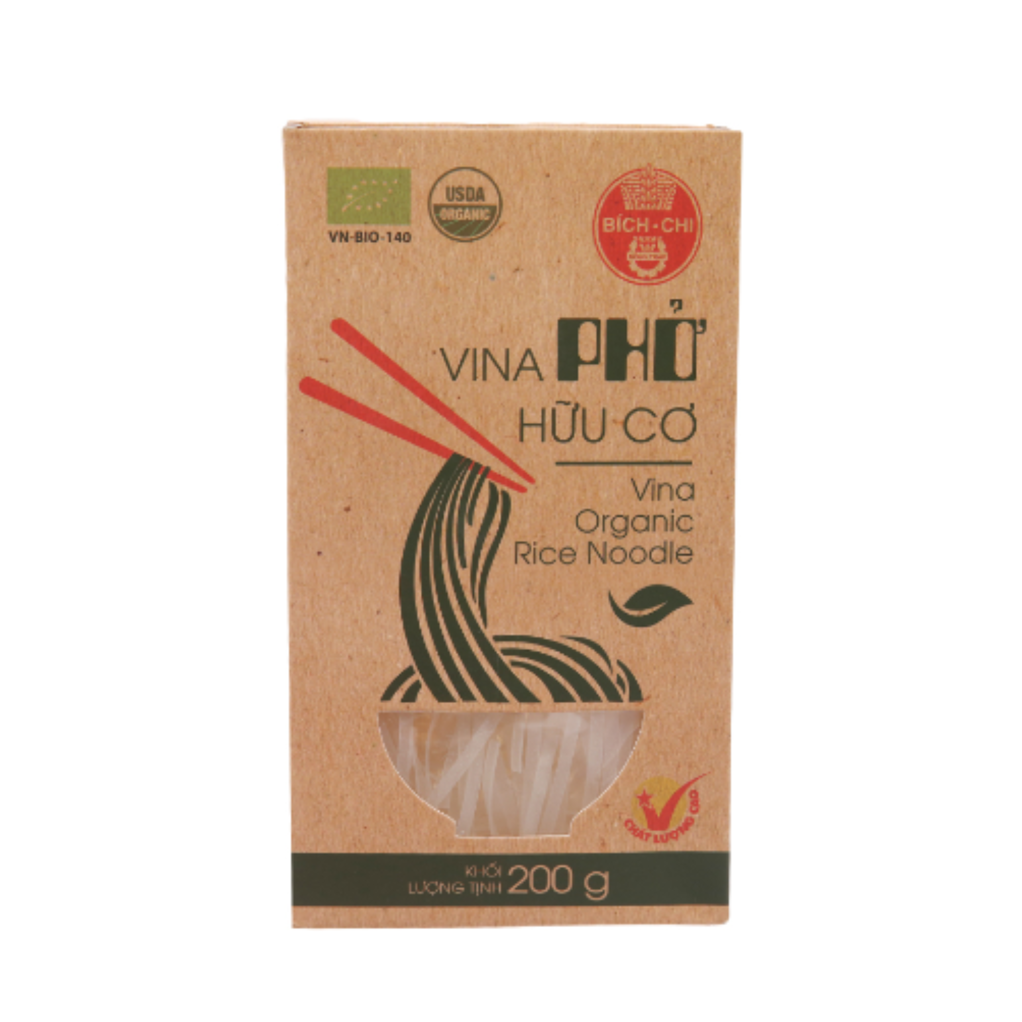 Phở hữu cơ Vina Bích Chi hộp 200G