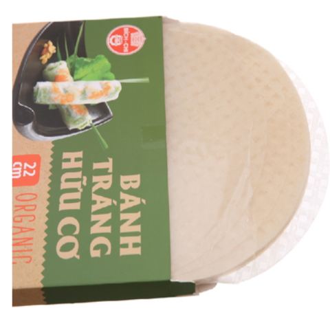 Bánh tráng hữu cơ Bích Chi 22cm hộp 200G