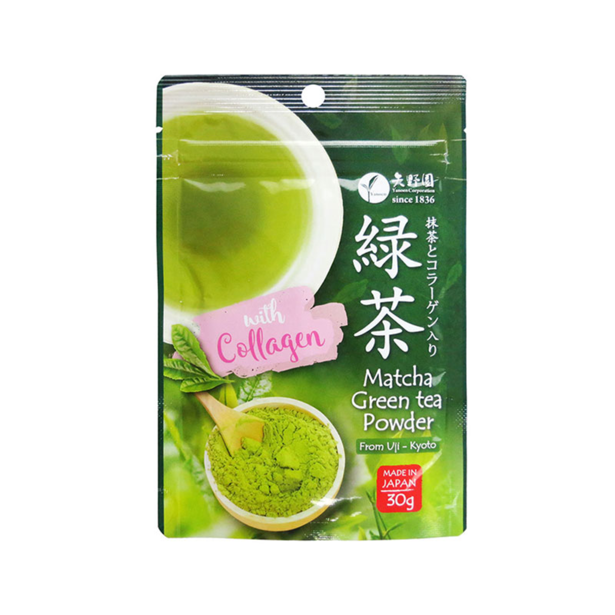 Bột trà xanh Matcha Collagen Yanoen 30g