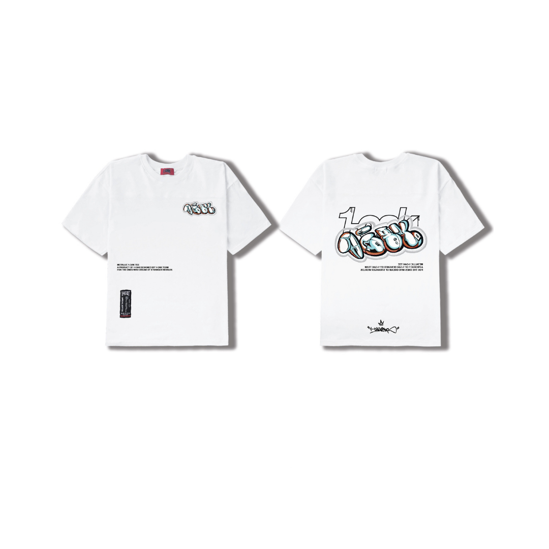 Metallic Tee - White