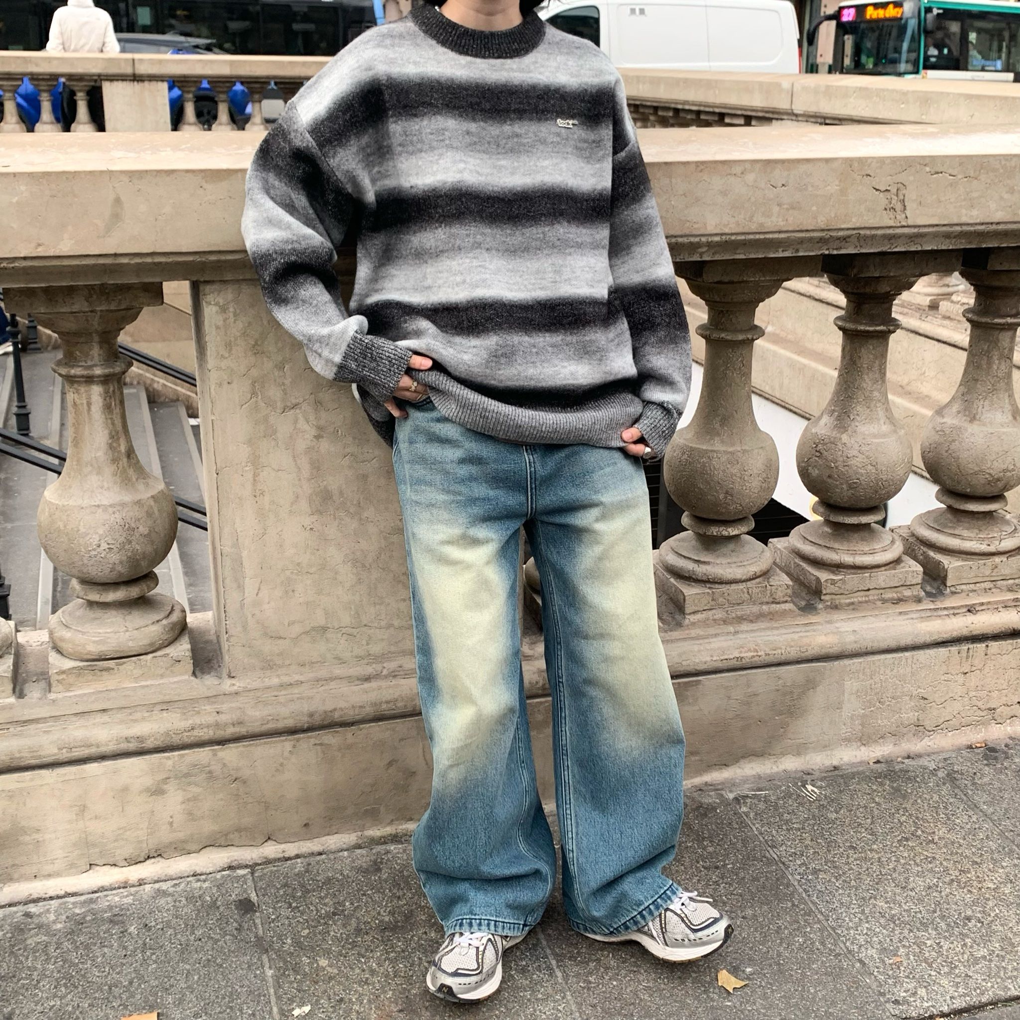 Striped Knit Sweater