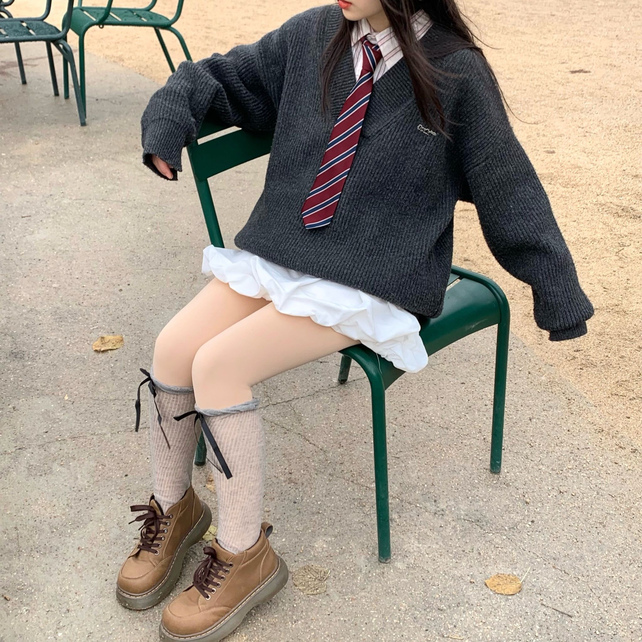 V Knit Sweater