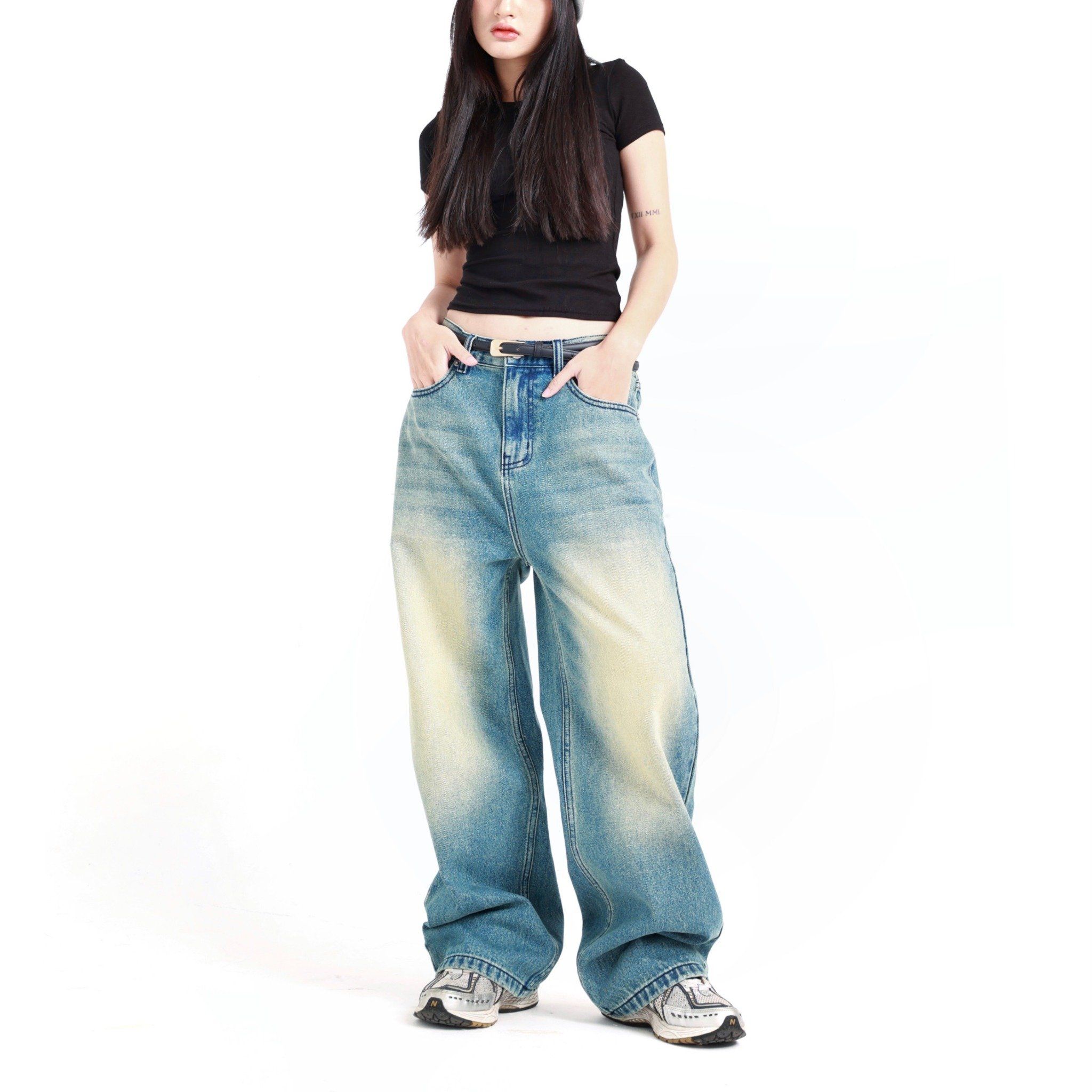 Washed Jeans - Light Blue