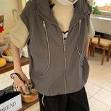  Nylon Vest Hoodie 