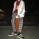  Plaid Pants - White 