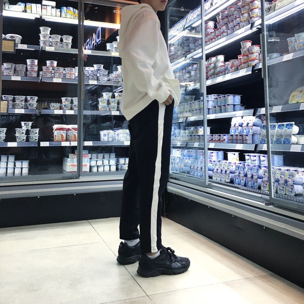 Side Stripe - White