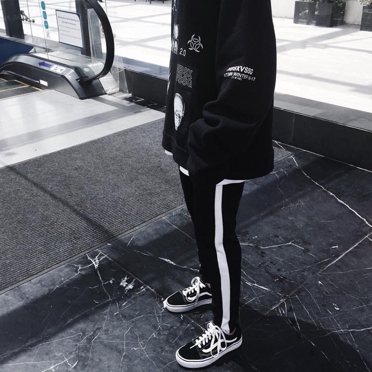 Side Stripe - White