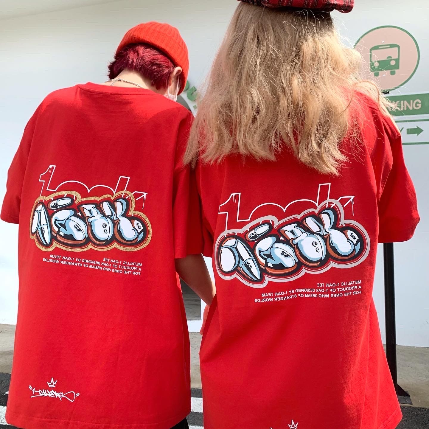 Metallic Tee - Red