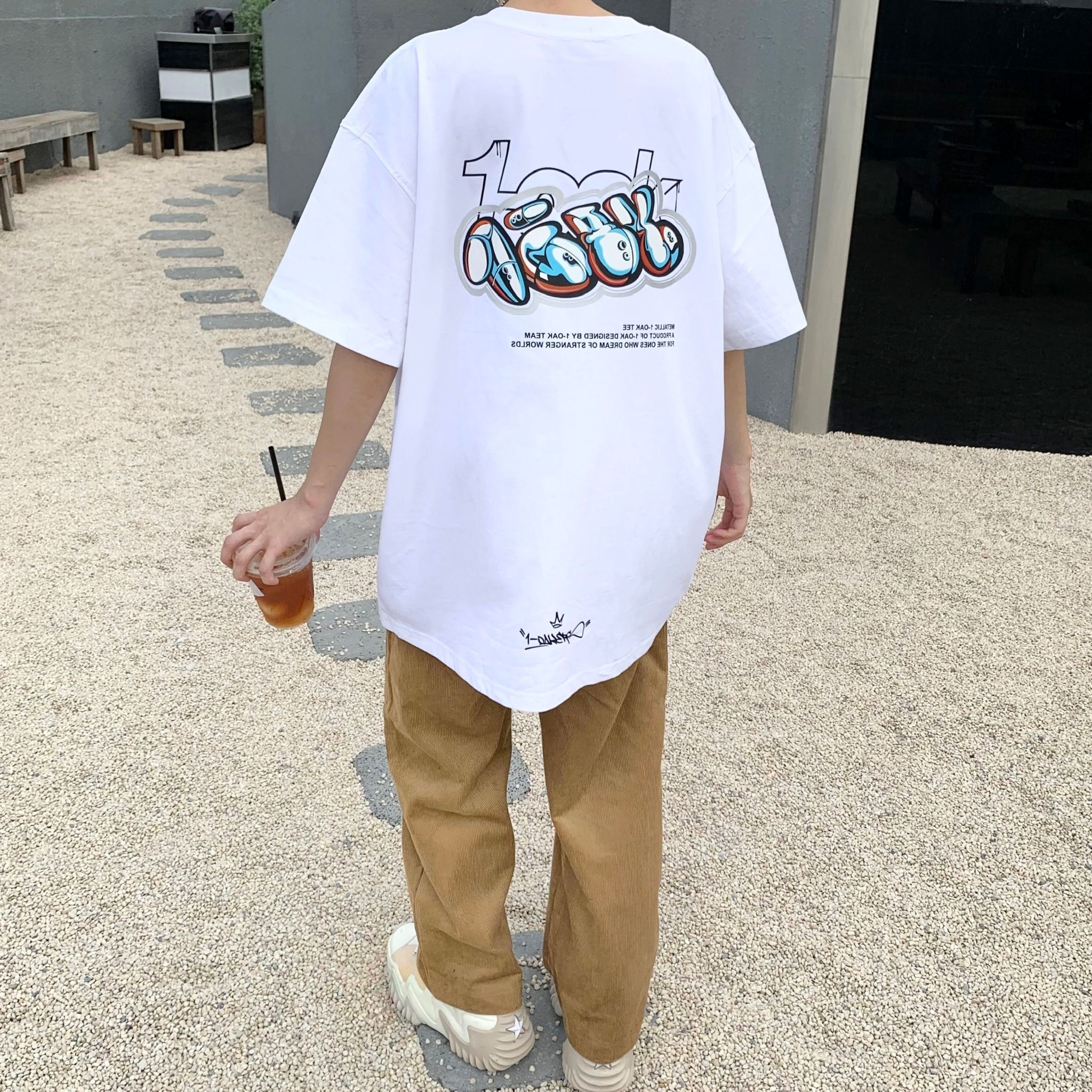 Metallic Tee - White