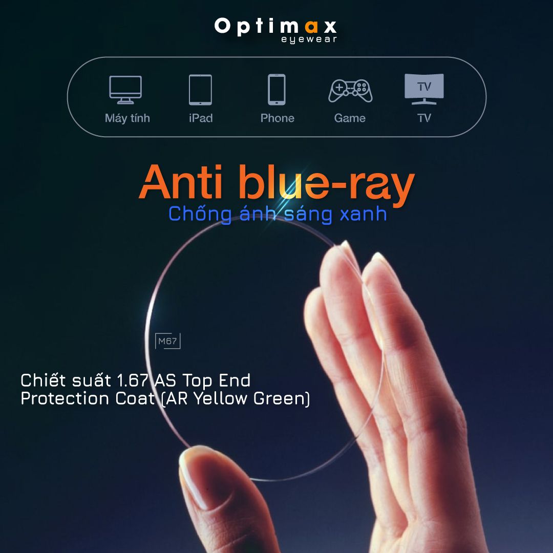 Tròng kính Optimax 1.67 AS