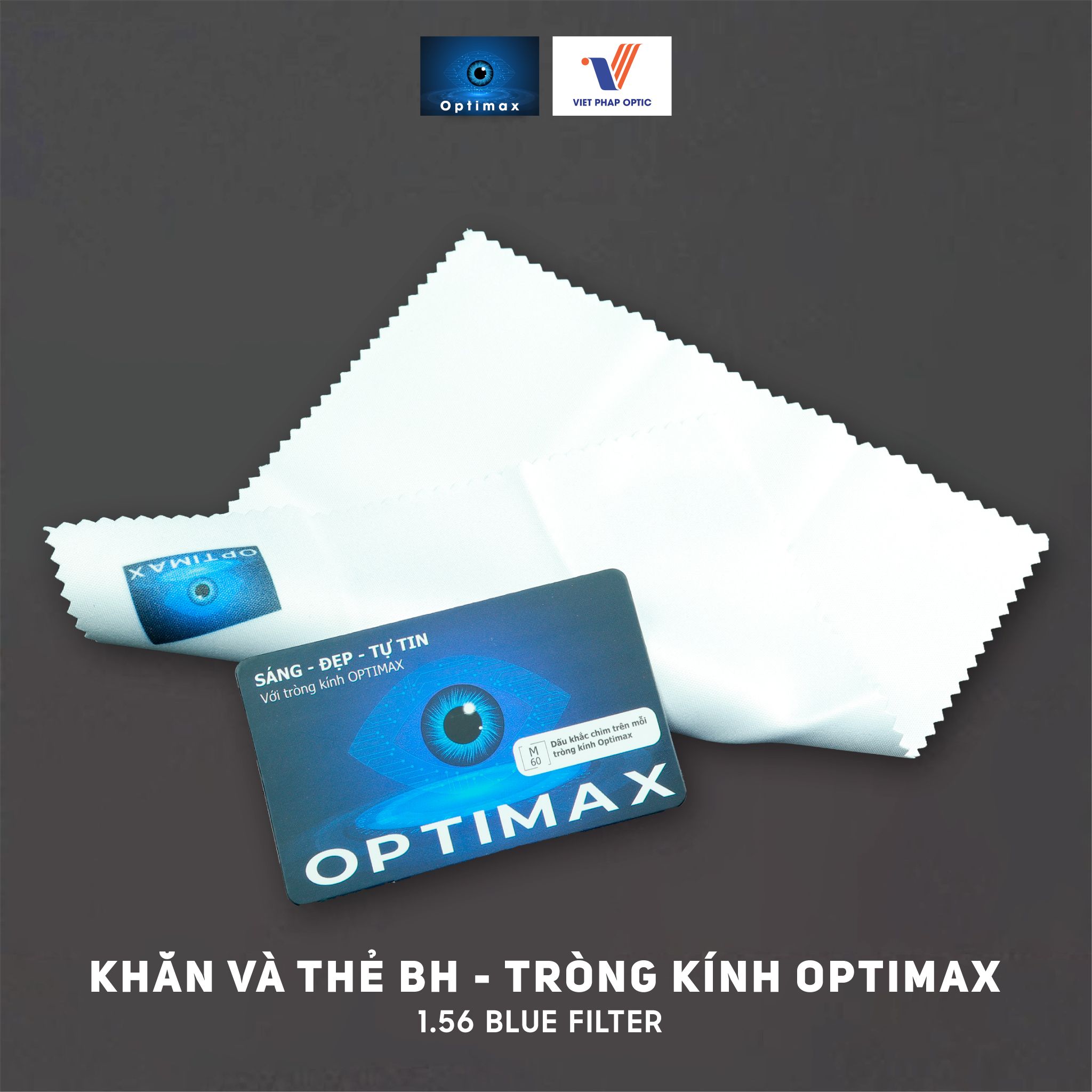 Tròng kính Optimax 1.56 Blue Filter