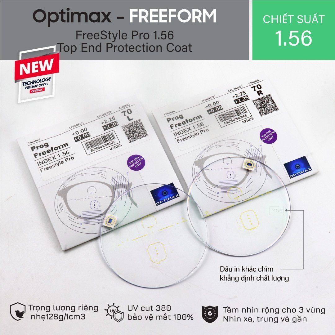 Đa tròng kỹ thuật số Optimax 1.56