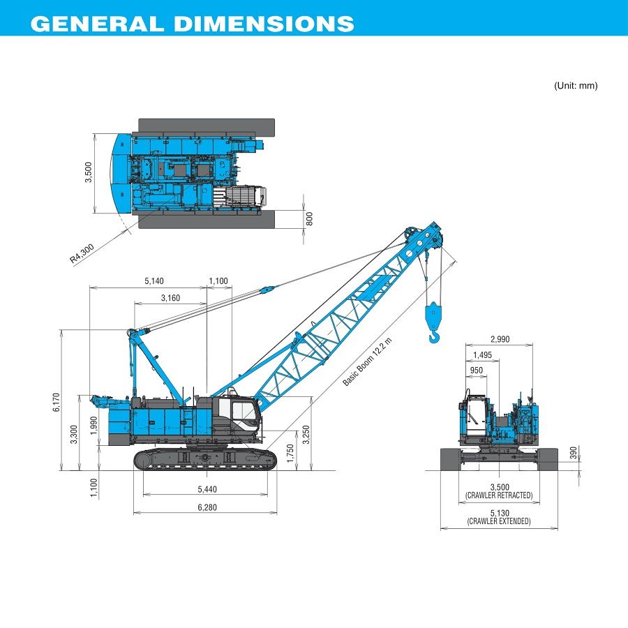 CẨU BÁNH XÍCH KOBELCO BMS800