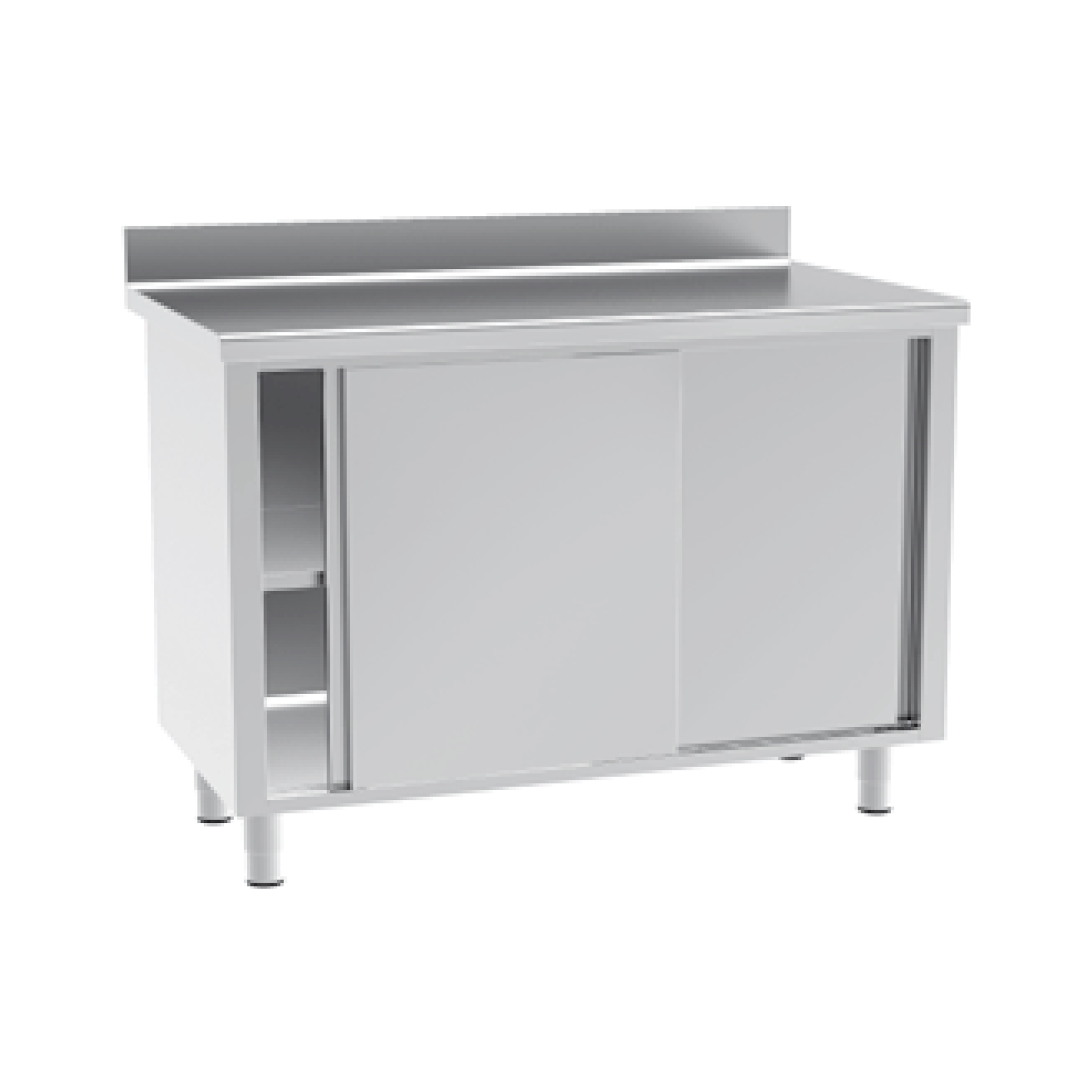 Bàn làm việc cửa trượt (có gờ chắn)