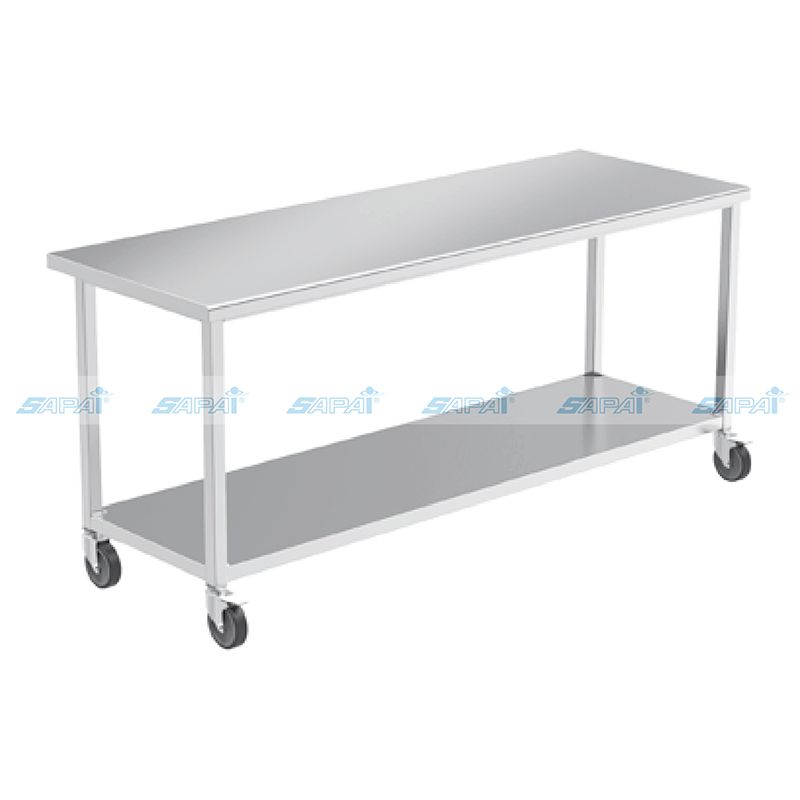 Bàn thao tác di động 2 tầng