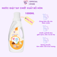 Nước Giặt Thiên Nhiên Cho Bé Sạch Khuẩn, Mềm Vải 1000ml BuB&MuM