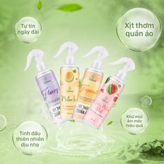 [Mới] Xịt thơm quần áo Hương Dưa Hấu JULYHOUSE 280ml chiết xuất tinh dầu thiên nhiên thanh mát, dịu nhẹ