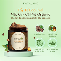 Tẩy Tế Bào Chết Body Cà Phê Organic - Mắc Ca Macaland 35g/235g Dưỡng Ẩm, Chăm Da Sáng Mịn