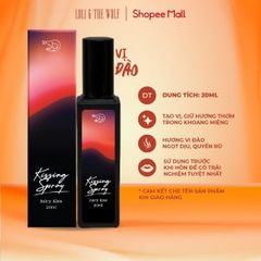 Xịt Thơm Miệng Kissing Spray Loli The Wolf 20ml Hương Trái Cây Kẹo Ngọt The Mát Vị Bạc Hà Tự Tin Rạng Rỡ (Mẫu mới)