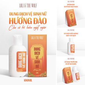 Dung Dịch Vệ Sinh Phụ Nữ Loli The Wolf Chai 100ml Hương Hoa Cỏ Và Trái Cây An Toàn, Dịu Nhẹ, Lành Tính