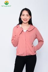 A13.2301. Áo chống nắng nữ Việt Thắng chất cotton dệt kim dáng ngắn