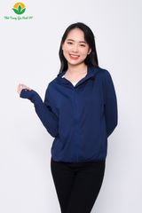 A13.2301. Áo chống nắng nữ Việt Thắng chất cotton dệt kim dáng ngắn